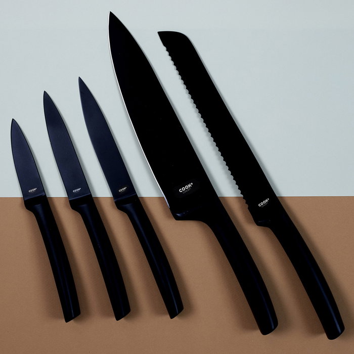 Cook Concept Couteau de Chef Noir Lame 19,5 cm