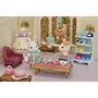 Sylvanian Families 5647 - Figurine miniature La Valisette de mode avec Grande Soeur Lapin Neige, 11 accessoires de bijoux, étagère de rangement, pour enfant à partir de 3 ans