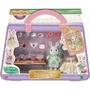 Sylvanian Families 5647 - Figurine miniature La Valisette de mode avec Grande Soeur Lapin Neige, 11 accessoires de bijoux, étagère de rangement, pour enfant à partir de 3 ans