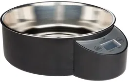 Eyenimal Intelligent Pet Bowl XL - Gamelle pour chien et chat avec balance intégrée, 1,8 L, Noir