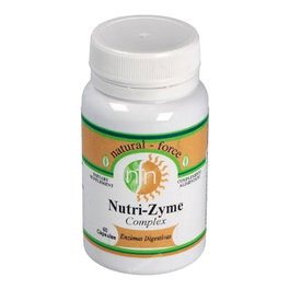 Nutri-Force Enzymes Formula Complex, 60 gélules, enzymes digestives avec gingembre, papaye et fenugrec