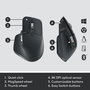 Logitech Combo MX Keys pour Professionnel - Ensemble Clavier et Souris sans fil avec Layout ESP (Clavier ESP), Retroéclairage, Logi Bolt, MX Master 3S, Graphite - Version Graphite