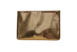 Issey Miyake Pochette en textile Black Gold