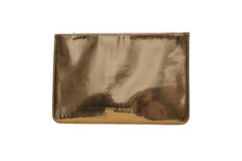 Issey Miyake Pochette en textile GWP - Noir Doré - Accessoire de mode pour femme
