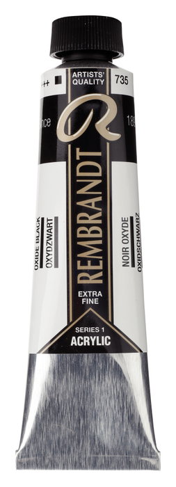 Rembrandt Peinture Acrylique Noir Oxyde 735 (40 ml) Rembrandt Peinture Acrylique Noir Oxyde 735 (40 ml)