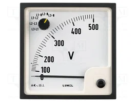 LUMEL Voltmètre analogue sur panneau 0÷15kV True RMS