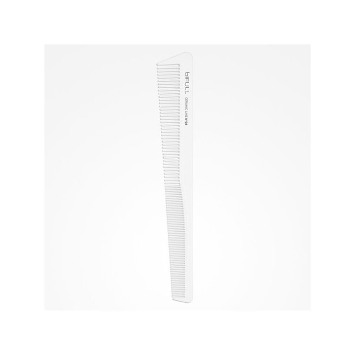 Bifull Peine à Démêler Professionnel en Céramique et Fibre de Carbone, Modèle Ceramic Line N°08 - Résistant à Haute Température (280°C) et Antistatique Bifull Peine à Démêler Professionnel en Céramique et Fibre de Carbone, Modèle Ceramic Line N°08 - Résistant à Haute Température (280°C) et Antistatique