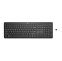 HP 230 Clavier Sans Fil Allemand QWERTZ Noir - Clavier Gomme Silencieux, Connexion USB 2.4 GHz, Autonomie 16 Mois