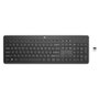 HP 230 Clavier Sans Fil Allemand QWERTZ Noir - Clavier Gomme Silencieux, Connexion USB 2.4 GHz, Autonomie 16 Mois