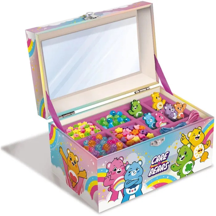 Lisciani Giochi Boîte à bijoux créative Care Bears avec perles et breloques Lisciani Giochi Boîte à bijoux créative Care Bears avec perles et breloques