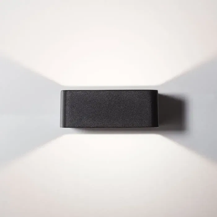 Brilliant - Applique extérieure murale LED GOLDA - 7W, 660lm, 3000K, Noir - IP54 - Étanche