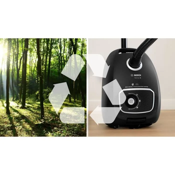 Bosch Serie 4 BGB41BA1 Aspirateur traineau Noir
