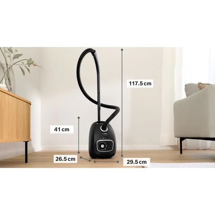 Bosch Serie 4 BGB41BA1 Aspirateur traineau Noir
