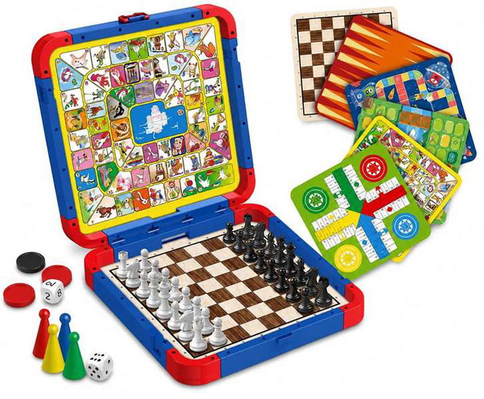 Jugatoys - enfamilia Jeux Classiques magnétiques 7 en 1 avec accessoires Jugatoys - enfamilia Jeux Classiques magnétiques 7 en 1 avec accessoires