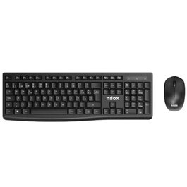 Nilox NXKMWE012 Kit clavier et souris sans fil 2.4 GHz disposition espagnol 105 touches optique 1600 DPI