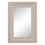 BigBuy Home Miroir mural Blanc Naturel Vertical 71,1 x 5,1 x 101,6 cm