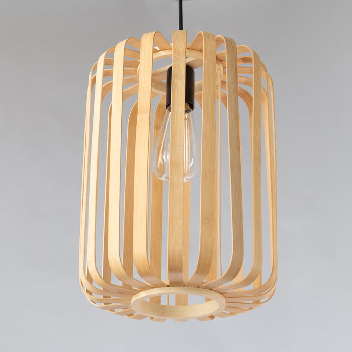 Lampe à suspension Bytom en rotin