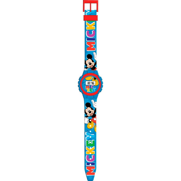 DISNEY Montre Digital Mickey Mouse pour Enfants - Montre Bracelet à Affichage Numérique - Taille 29x9,5 cm