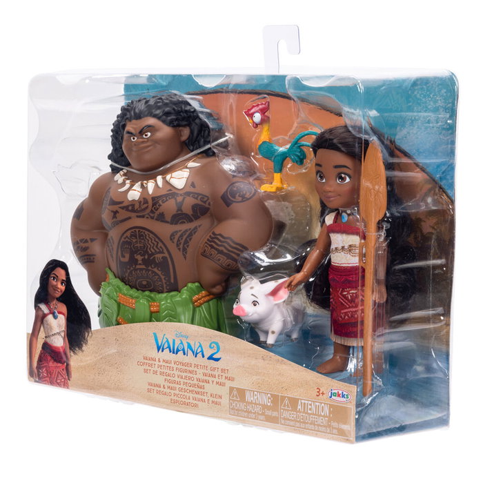 JAKKS PACIFIC Figurine blister Vaiana et Maui Disney Moana 2 - Taille 15 cm