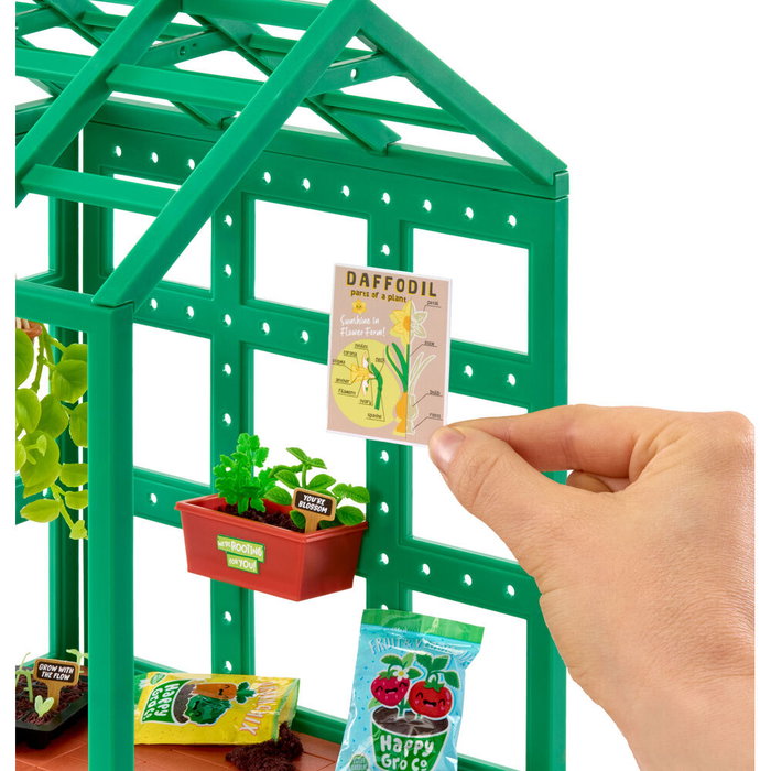 MGA Miniverse Make It Mini - Kit Espace Invernadero 598060 - Ensemble pour créer une serre miniature avec plantes et accessoires, à partir de 8 ans