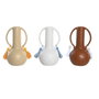 DKD Home Decor Vase Frange Blanc Beige Terre cuite Dolomite (Lot de 3)