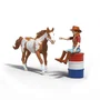 Schleich Horse Club Figurine Hannah dans L'aventure western, pour enfant dès 5 ans, 42775