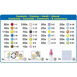 Epoch Aquabeads - Coffret Princesses Disney - 800+ perles etoiles et perles a facettes multicolores - Activite creatrice pour enfant des 4 ans