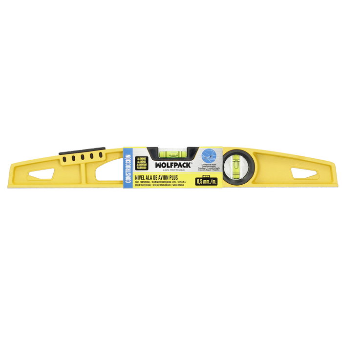 WOLFPACK LINEA PROFESIONAL Niveau à bulle magnétique type aile d'avion 40 cm WOLFPACK LINEA PROFESIONAL Niveau à bulle magnétique type aile d'avion 40 cm
