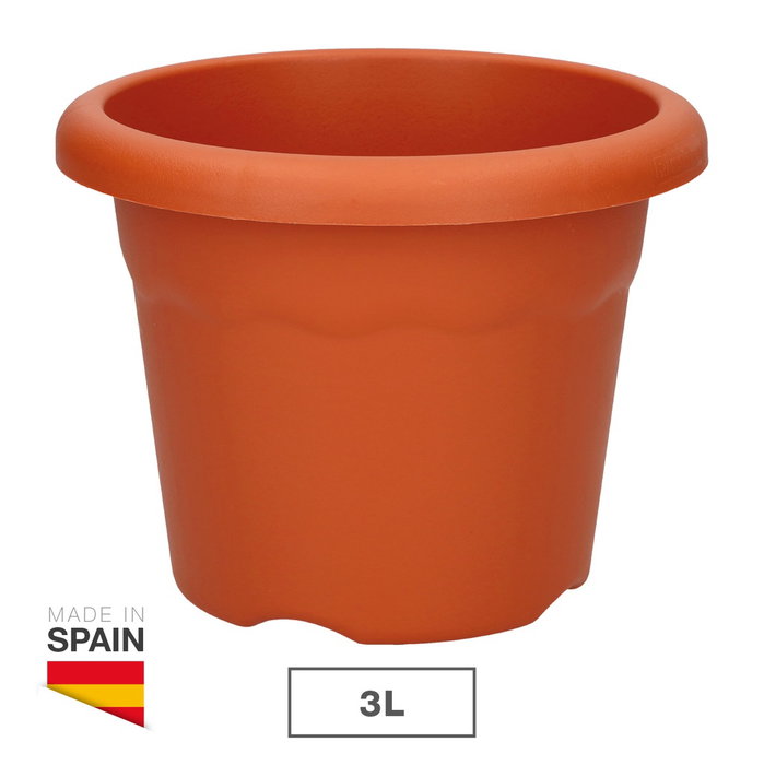 Plastiken Maceta Terra ronde Marron Ø20 cm