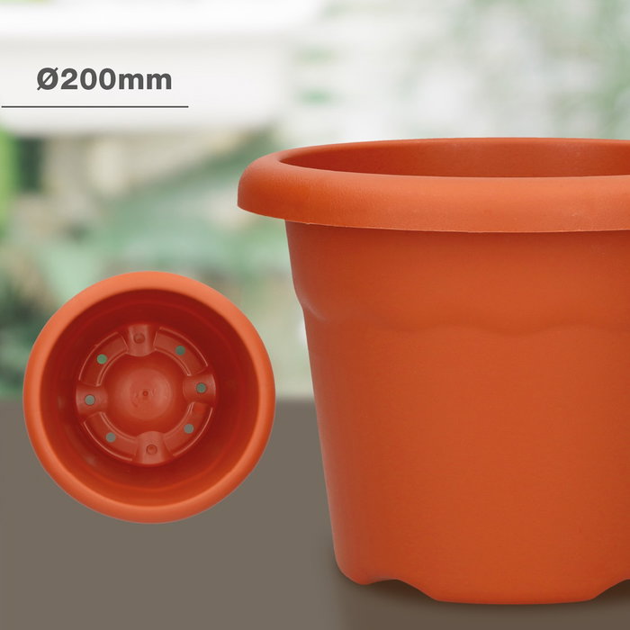 Plastiken Maceta Terra ronde Marron Ø20 cm