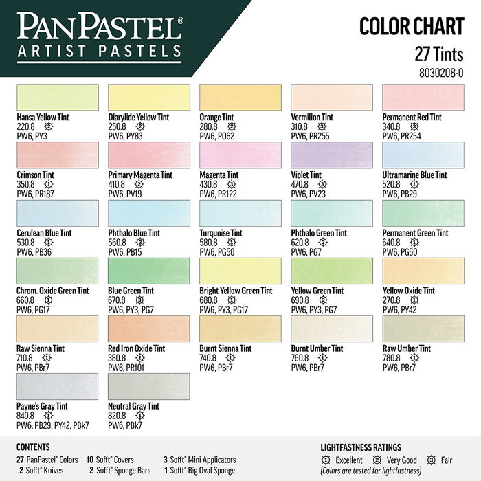 Panpastel Set 27 Tints