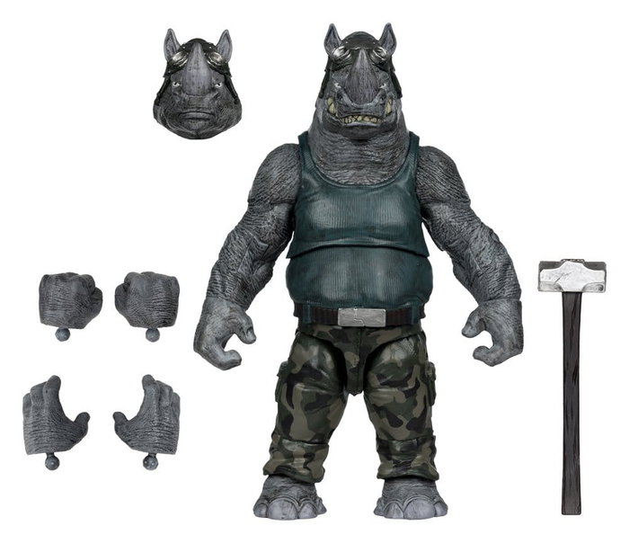 McFarlane Toys Tortues Ninja Page Punchers figurine Rocksteady 17 cm