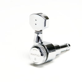Graphtech Staggered Electric Locking 6 In-Line Chrom 2 Pin Mécaniques Accord Précision Engrenages Spécifiques Guitare Électrique