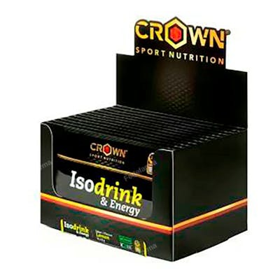 CROWN SPORT NUTRITION Isodrink & Energy - Boisson Sportive en Poudre - Monodose Citron - 12 Sachets de 32g - A Certifié Antidopage - Végétalien CROWN SPORT NUTRITION Isodrink & Energy - Boisson Sportive en Poudre - Monodose Citron - 12 Sachets de 32g - A Certifié Antidopage - Végétalien