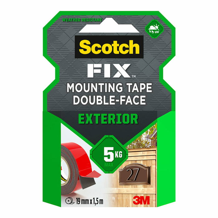 Ruban adhésif double face Scotch 19 mm x 1,5 m Ruban adhésif double face Scotch 19 mm x 1,5 m