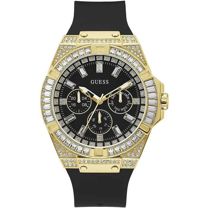 Guess GW0208G2 Zeus - Montre analogique dorée et noire Guess GW0208G2 Zeus - Montre analogique dorée et noire