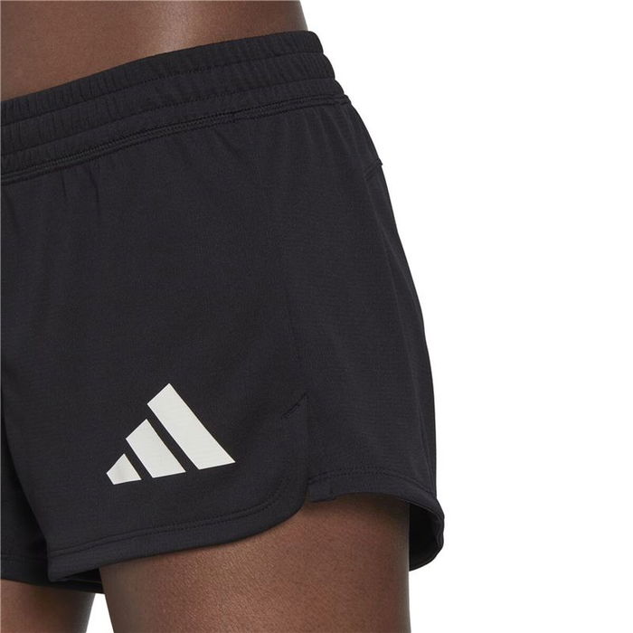 Short de Sport Adidas Pacer 3 Stripes Knit Noir