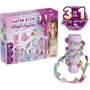 Lansay Set Cutie Stix Heishi Fashion, Machine à perles et à percer pour créer bracelets et colliers, créativité dès 6 ans