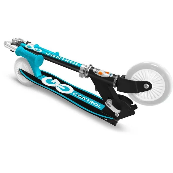 Stamp Trottinette pliable SKIDS CONTROL - Plateau ergonomique antidérapant - Réglable pour enfants - Frein arrière - Sécurisé