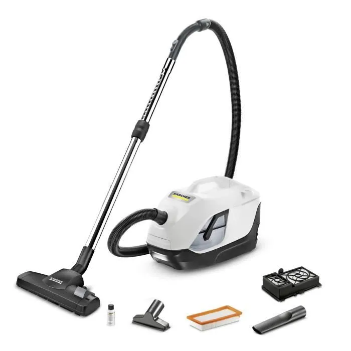 Karcher DS 6 Aspirateur eau sans sac 650 W Filtre HEPA 13, Air propre 99.5%, Capacité 2 L Karcher DS 6 Aspirateur eau sans sac 650 W Filtre HEPA 13, Air propre 99.5%, Capacité 2 L