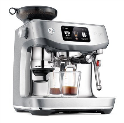 Sage SES985BSS4EEU1 Cafetière The Oracle™ Jet Acier Inoxydable Brossé - Automatique avec écran tactile, mouture, infusion et lait via Auto MilQ™ et ThermoJet®