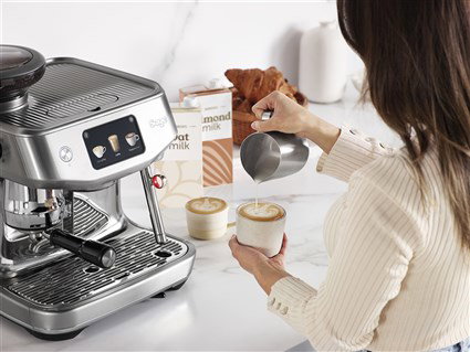 Sage SES985BSS4EEU1 Cafetière The Oracle™ Jet Acier Inoxydable Brossé - Automatique avec écran tactile, mouture, infusion et lait via Auto MilQ™ et ThermoJet®