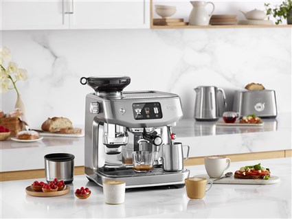 Sage SES985BSS4EEU1 Cafetière The Oracle™ Jet Acier Inoxydable Brossé - Automatique avec écran tactile, mouture, infusion et lait via Auto MilQ™ et ThermoJet®
