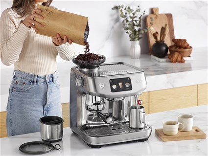 Sage SES985BSS4EEU1 Cafetière The Oracle™ Jet Acier Inoxydable Brossé - Automatique avec écran tactile, mouture, infusion et lait via Auto MilQ™ et ThermoJet®