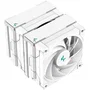 Deepcool AK620 Ventirad CPU Blanc, R-AK620-WHNNMT-G-1, Double Tour, 2 Ventilateurs PWM 120 mm, 6 Caloducs, TDP 260W pour PC Gaming