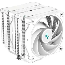 Deepcool AK620 Ventirad CPU Blanc, R-AK620-WHNNMT-G-1, Double Tour, 2 Ventilateurs PWM 120 mm, 6 Caloducs, TDP 260W pour PC Gaming