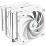 Deepcool AK620 Ventirad CPU Blanc, R-AK620-WHNNMT-G-1, Double Tour, 2 Ventilateurs PWM 120 mm, 6 Caloducs, TDP 260W pour PC Gaming