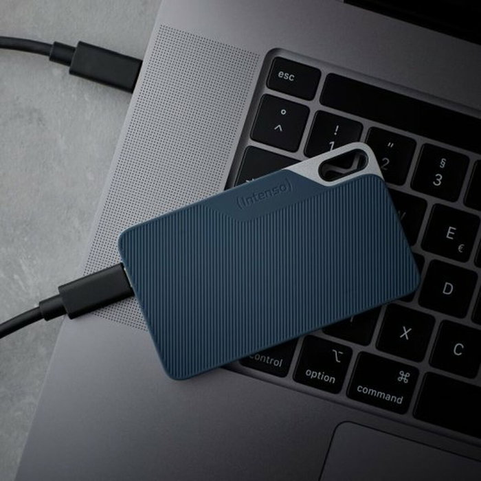 Intenso TX100 SSD externe 2 To Bleu, Gris