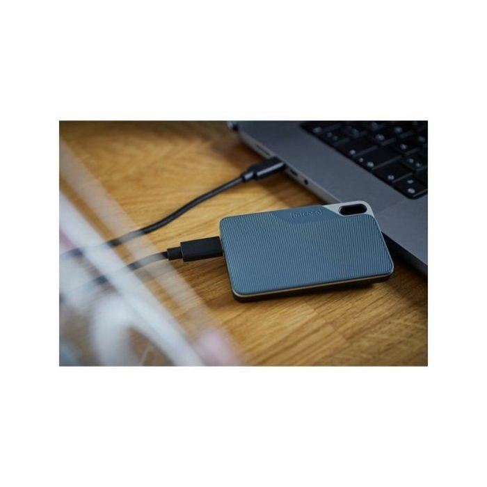 Intenso TX100 SSD externe 2 To Bleu, Gris