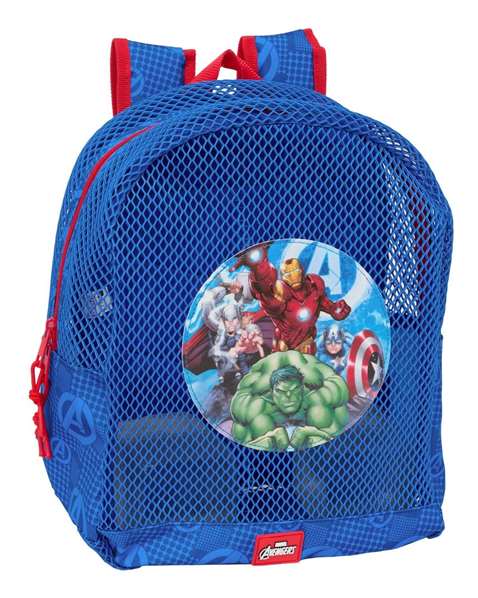 Safta Mochila Anti-Arena Avengers - Sac à dos anti-sable pour enfant 3 ans et plus, 30.5 x 24 x 18 cm